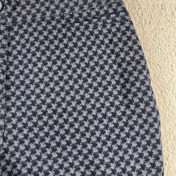 Betabrand Classic Yoga Dress Pants Sz L Blue pull on Stretch - Picture 4 of 10